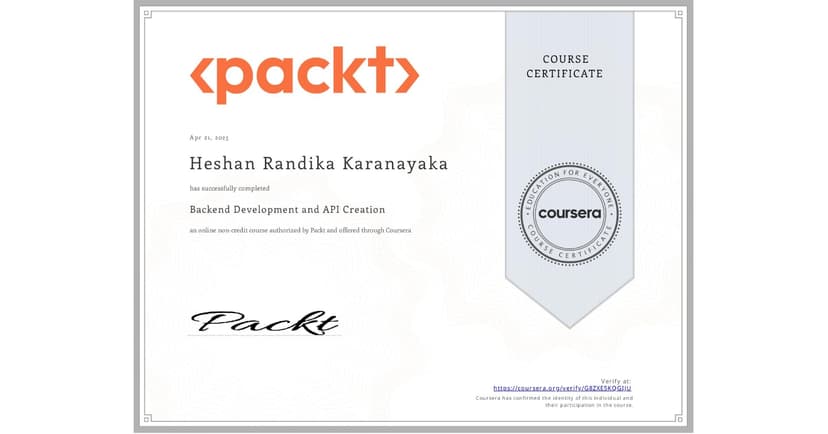 Backend Development and API Creation